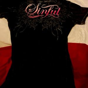 Sinful women’s T-shirt size medium